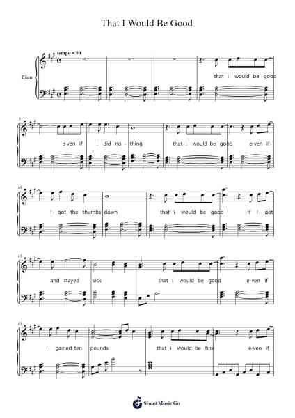 That I Would Be Good Sheet Music by Alanis Morissette-Arr.Keatsrid Burnsgo