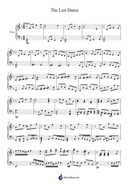The Last Dance Sheet Music by Neo Yashi-Arr.Clairenor Jouvic