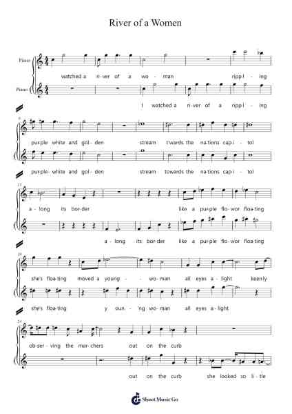 River of a Women Sheet Music by Jaccky-Arr.Yvonmand