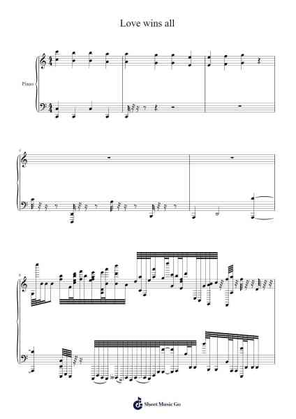 Love wins all Sheet Music by IU-Arr.Ranlass Dulelroy