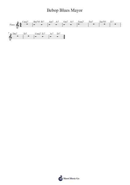 Bebop Blues Mayor Sheet Music by Jazz Standard-Arr.Juddton Mucott