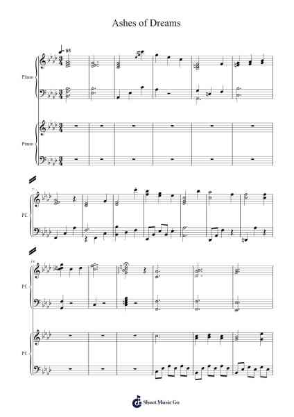 Ashes of Dreams Sheet Music by Keiichi Okabe-Arr.Jeno Willlotte