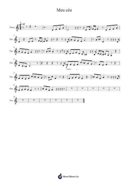 Meu céu Sheet Music by André Almeida-Arr.Kylenus Minruth