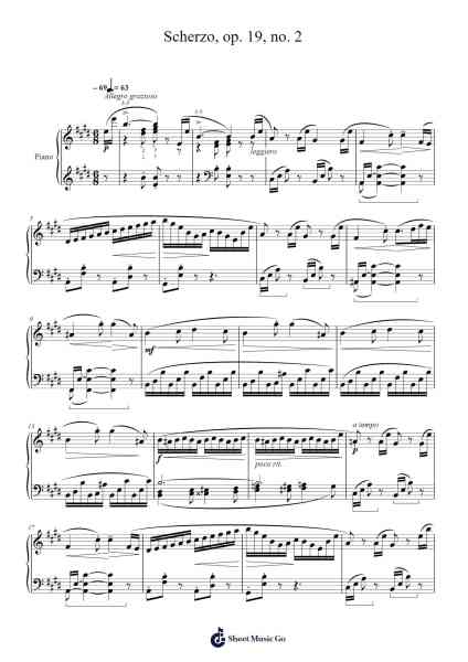 Scherzo in D Minor, Op. 19, No. 2 Sheet Music by Niels Gade-Arr.Chauburne Fowblair