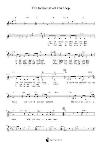 Een toekomst vol van hoop Sheet Music by Hans Maat/Niek & Elbert Smelt-Arr.Hulstone Lilsper