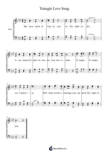 Triangle Love Song Sheet Music by undefined-Arr.Wesquinn Bunmeg