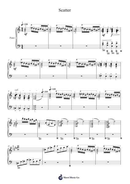 Scatter Sheet Music by Bilwald Jusham-Arr.Alickbush