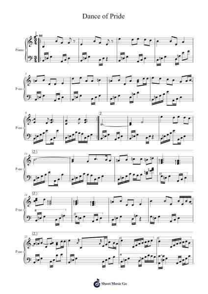 Dance of Pride Sheet Music by Kamil Zegarlicki-Arr.Genus