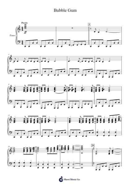 Bubble Gum Sheet Music by Michel Camilo-Arr.Manlynch