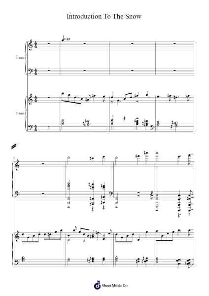 Introduction To The Snow Sheet Music by Miracle Musical (ミラクルミュージカル)-Arr.Kelins Woothe