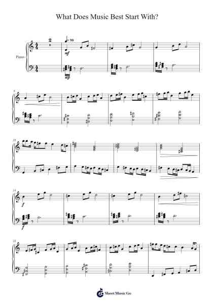 What Does Music Best Start With? Sheet Music by Isaiah-Arr.Heler
