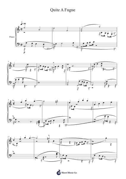 Quite A Fugue Sheet Music by J.D. Washington-Arr.Webbkay