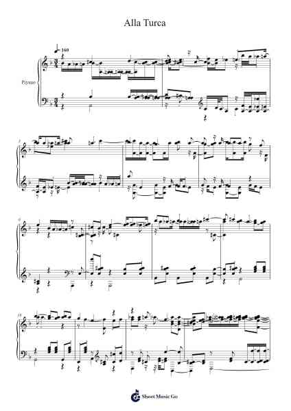 Alla Turca Sheet Music by ypusatefee0-Arr.Dysaul Beaze