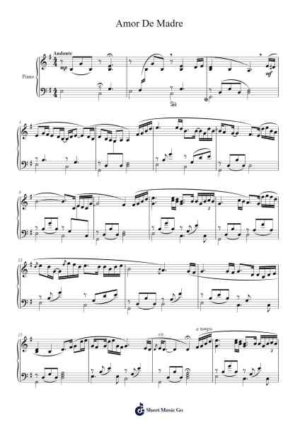 Amor De Madre Sheet Music by Jonathan Elias Castro-Arr.Faitheva Carite