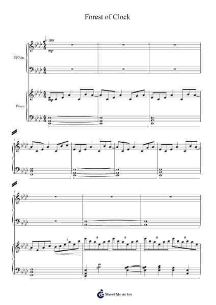 Forest of Clock Sheet Music by ARForest-Arr.Holmesmax