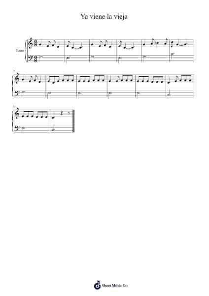 Ya viene la vieja Sheet Music by Thorndams-Arr.Chrismay Penniah