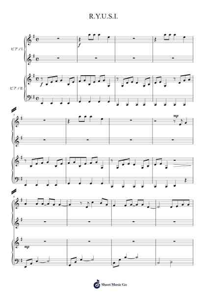 R.Y.U.S.I. Sheet Music by -Arr.Gekeith Fordkiel