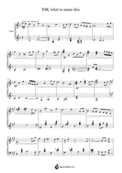 IDK what to name this 樂譜由 Brooke Brindle - 編曲 Bairddict Sasback