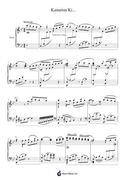 Kansetsu Ki... Sheet Music by Kei Haneoka-Arr.Ligreen