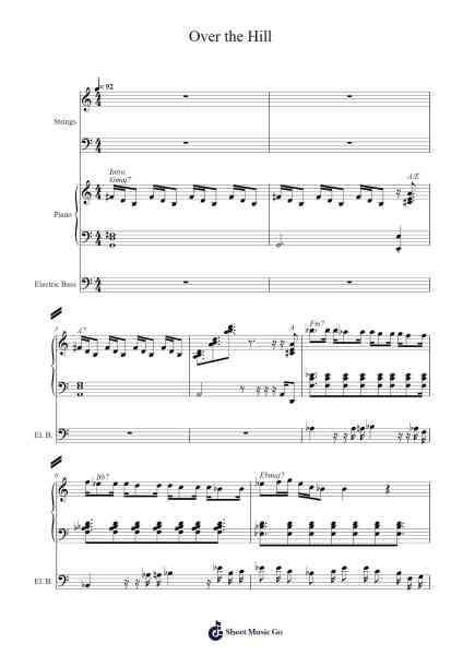 Over the Hill Sheet Music by Ginger Root-Arr.Bradfred Copsweet
