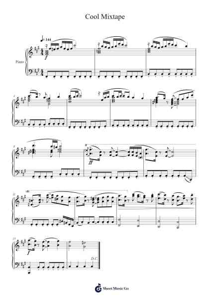 DELTARUNE Chapter 2 Cool Mixtape Sheet Music by Toby Fox-Arr.Reywood