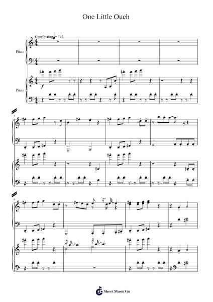 One Little Ouch Sheet Music by Rob Cantor-Arr.Chamcarr Cherbard