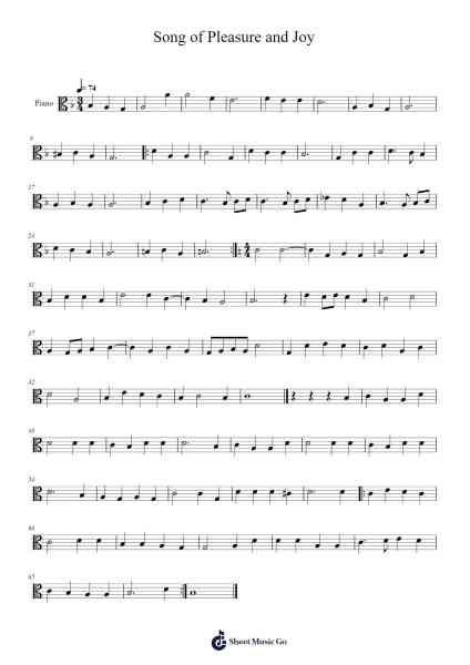 Song of Pleasure and Joy Sheet Music by Hans Leo Hassler-Arr.Aden Biro