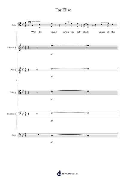 For Elise Sheet Music by Saint Motel-Arr.Franfield Pricecil