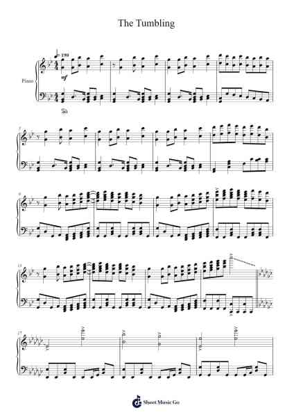 The Tumbling 樂譜由 Yoko Shimomura - 編曲 Roxantab Mushaw
