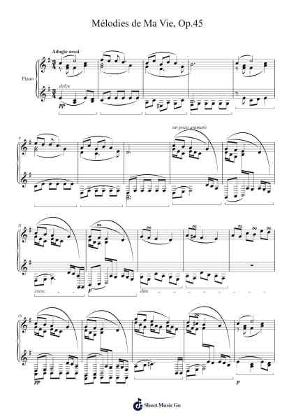 Mélodies de Ma Vie, Op.45 Sheet Music by Keplus-Arr.Haynin