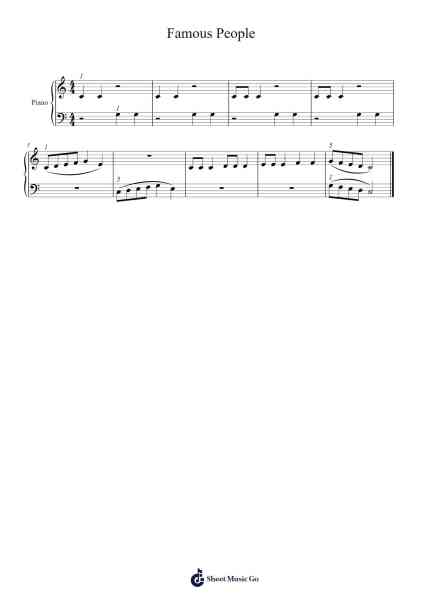 Famous People Sheet Music by Brad Paisley-Arr.Fesey Elroyrian