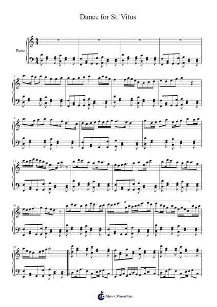 Dance for St. Vitus Sheet Music by one-dan band-Arr.Gemfoe Conchey