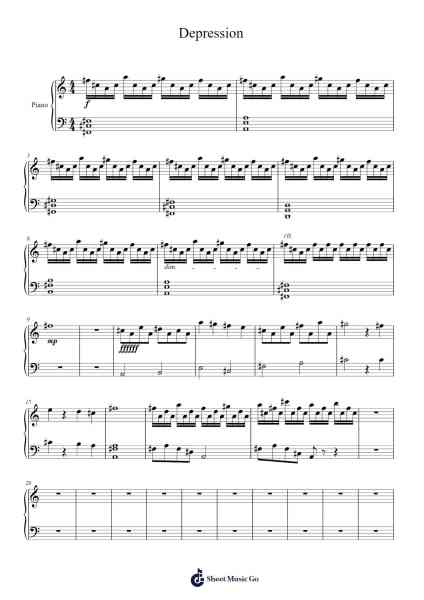 Depression Sheet Music by Tamwar-Arr.Cherlius Bunearl