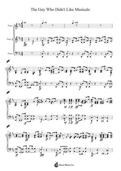 The Guy Who Didn't Like Musicals Sheet Music by StarKid-Arr.Jonal Lancepys