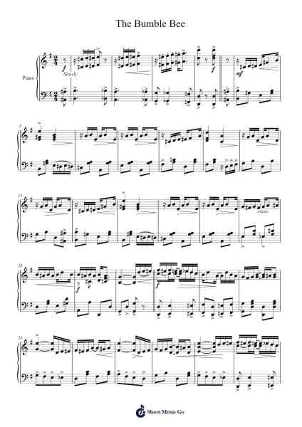 The Bumble Bee Sheet Music by Harry A. Tierney-Arr.Gemruth Montlyn