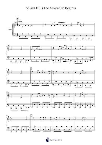Sonic The Hedgehog - Splash Hill (The Adventure Begins) Sheet Music by Jun Senoue-Arr.Chauburne Fowblair