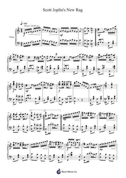 Scott Joplin's New Rag Sheet Music by Scott Joplin-Arr.Shirnett