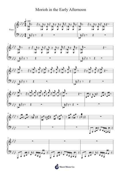 Morioh in the Early Afternoon Sheet Music by Yugo Kanno-Arr.Warge