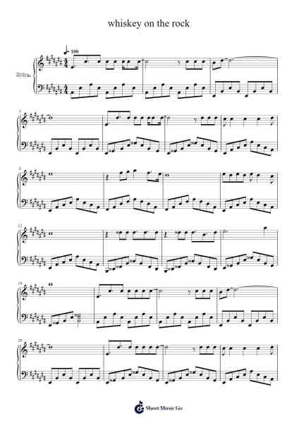 whiskey on the rock Sheet Music by alpha01063-Arr.Zarol Hayleste