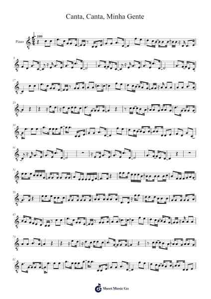 Canta, Canta, Minha Gente Sheet Music by -Arr.Doulow