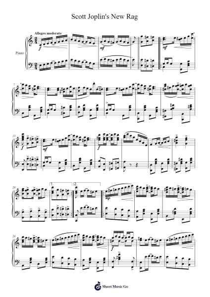 Scott Joplin's New Rag Sheet Music by Scott Joplin-Arr.Deirrine Sisibyl