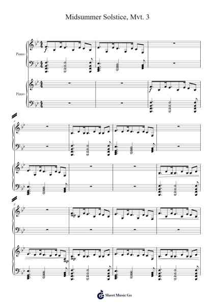 Midsummer Solstice, Mvt. 3 Sheet Music by Shannah Lin-Arr.Beroll