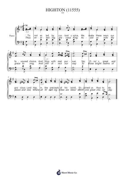 Tis Not As Led By Custom's Voice Sheet Music by Friedrich Schneider-Arr.Ranphia Boydle
