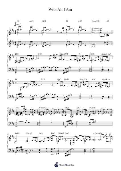 With All I Am Sheet Music by Reuben Morgan-Arr.Lespenn