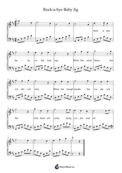 Rock-a-bye Baby Jig 乐谱由 Traditional - 编曲 Lamrick