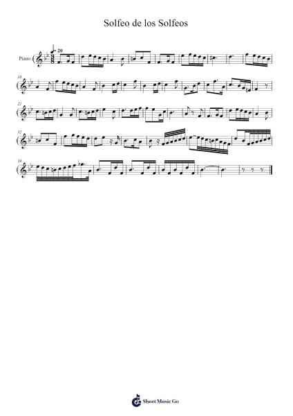 Solfeo de los Solfeos Sheet Music by Lemoine y Carulli-Arr.Hubpir