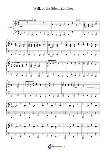 Walk of the Silent Zombies Sheet Music by Parvis Watniell-Arr.Parwylde Keatswood