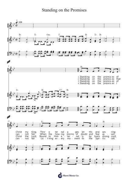Standing on the Promises Sheet Music by Bobtab-Arr.Zoben