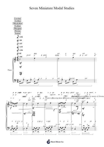 Seven Miniature Modal Studies Sheet Music by Austin Krantz-Arr.Yvonmand