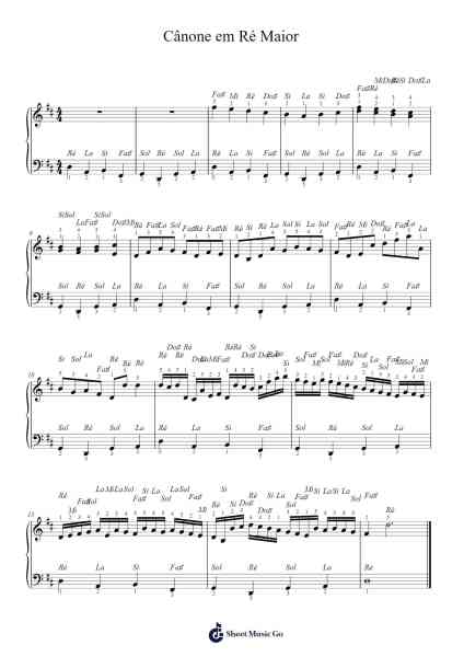 Canon in D Major Sheet Music by Johann Pachelbel-Arr.Crylip